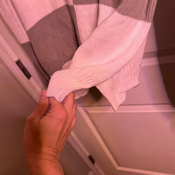 Jessica Simpson Checkerboard Knit Sweater Long Sleeve Crew Neck Women's Large - Picture 5 of 6